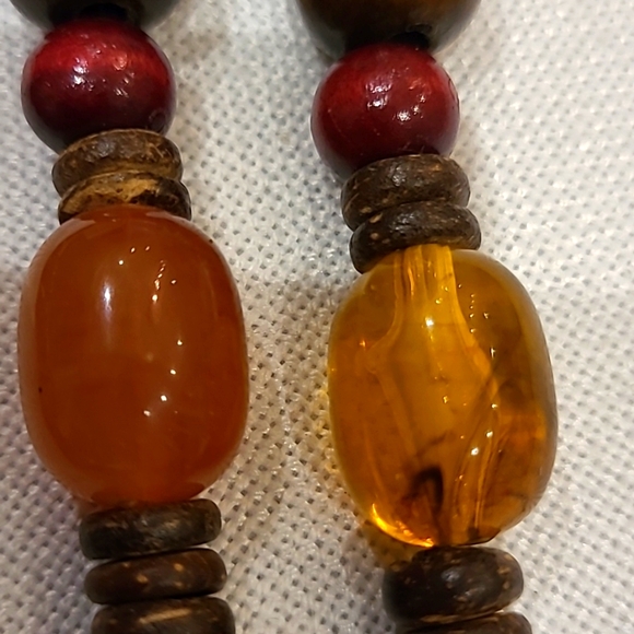 4/$20🤑 BOHO Wood and Bauble Bead Necklace - Picture 3 of 4
